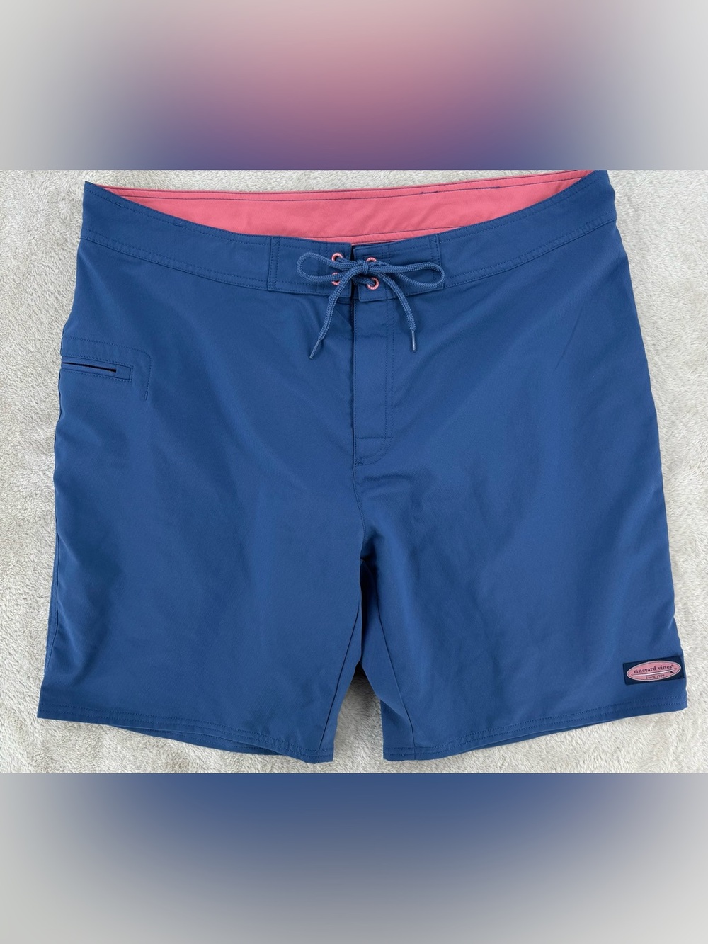 Vineyard Vines Board Shorts Men's Size 38 Blue Performance Swim Trunks